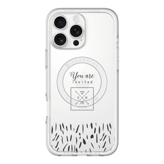 スリムプロテクションプレミアムケース with MagSafe［ artistic texture - 02 ］