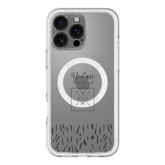 スリムプロテクションプレミアムケース with MagSafe［ artistic texture - 02 ］