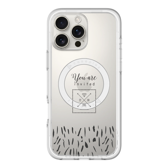 スリムプロテクションプレミアムケース with MagSafe［ artistic texture - 02 ］