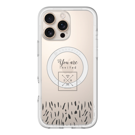 スリムプロテクションプレミアムケース with MagSafe［ artistic texture - 02 ］