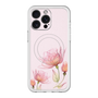 スリムプロテクションプレミアムケース with MagSafe［ Natural Flower - Pink ］