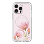 スリムプロテクションプレミアムケース with MagSafe［ Natural Flower - Pink ］