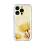 スリムプロテクションプレミアムケース with MagSafe［ Natural Flower - Yellow ］
