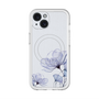 スリムプロテクションプレミアムケース with MagSafe［ Natural Flower - blue ］