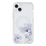 スリムプロテクションプレミアムケース with MagSafe［ Natural Flower - blue ］