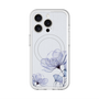 スリムプロテクションプレミアムケース with MagSafe［ Natural Flower - blue ］