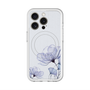 スリムプロテクションプレミアムケース with MagSafe［ Natural Flower - blue ］