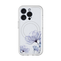 スリムプロテクションプレミアムケース with MagSafe［ Natural Flower - blue ］
