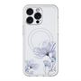 スリムプロテクションプレミアムケース with MagSafe［ Natural Flower - blue ］