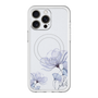 スリムプロテクションプレミアムケース with MagSafe［ Natural Flower - blue ］
