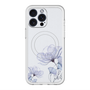 スリムプロテクションプレミアムケース with MagSafe［ Natural Flower - blue ］