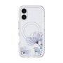 スリムプロテクションプレミアムケース with MagSafe［ Natural Flower - blue ］
