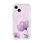 スリムプロテクションプレミアムケース with MagSafe［ Natural Flower - Purple ］