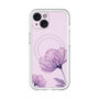 スリムプロテクションプレミアムケース with MagSafe［ Natural Flower - Purple ］