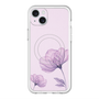 スリムプロテクションプレミアムケース with MagSafe［ Natural Flower - Purple ］