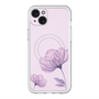 スリムプロテクションプレミアムケース with MagSafe［ Natural Flower - Purple ］