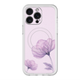 スリムプロテクションプレミアムケース with MagSafe［ Natural Flower - Purple ］