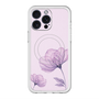 スリムプロテクションプレミアムケース with MagSafe［ Natural Flower - Purple ］