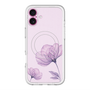 スリムプロテクションプレミアムケース with MagSafe［ Natural Flower - Purple ］