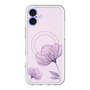スリムプロテクションプレミアムケース with MagSafe［ Natural Flower - Purple ］