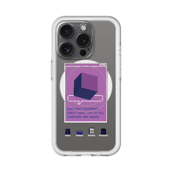 スリムプロテクションプレミアムケース with MagSafe［ Cube ］