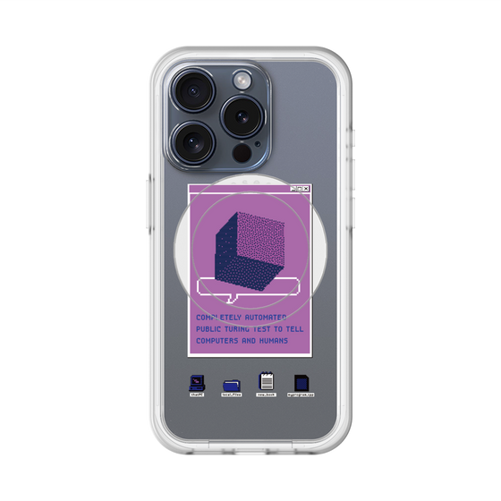 スリムプロテクションプレミアムケース with MagSafe［ Cube ］