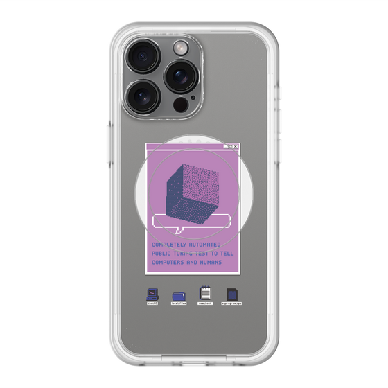 スリムプロテクションプレミアムケース with MagSafe［ Cube ］