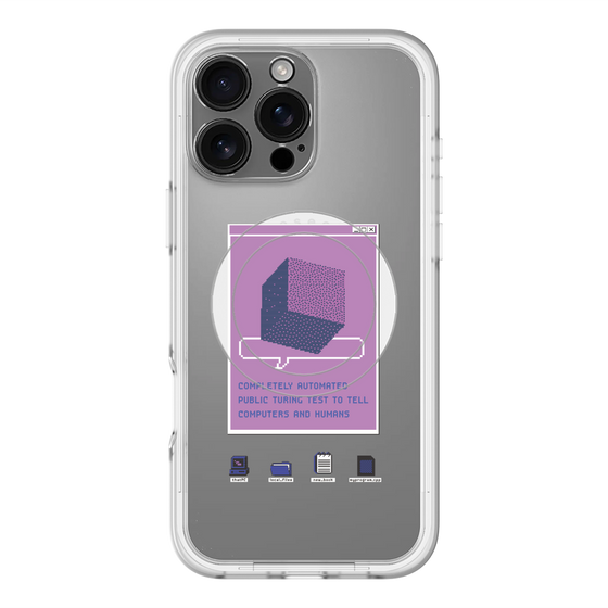 スリムプロテクションプレミアムケース with MagSafe［ Cube ］