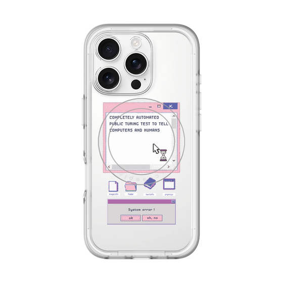 スリムプロテクションプレミアムケース with MagSafe［ System error! ］