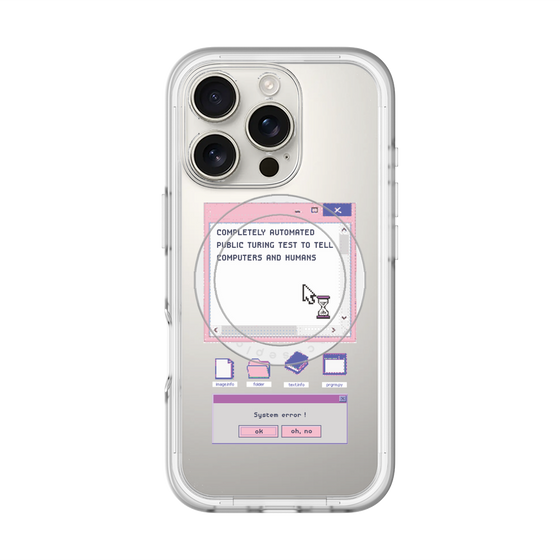 スリムプロテクションプレミアムケース with MagSafe［ System error! ］