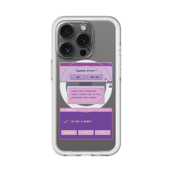 スリムプロテクションプレミアムケース with MagSafe［ I'm NOT A ROBBOT! ］