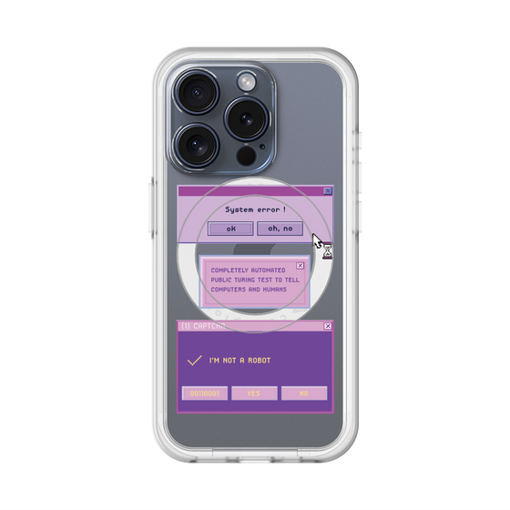 スリムプロテクションプレミアムケース with MagSafe［ I'm NOT A ROBBOT! ］