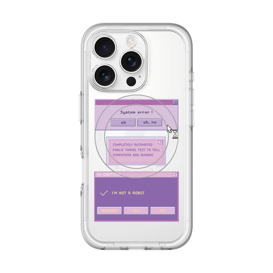 スリムプロテクションプレミアムケース with MagSafe［ I'm NOT A ROBBOT! ］