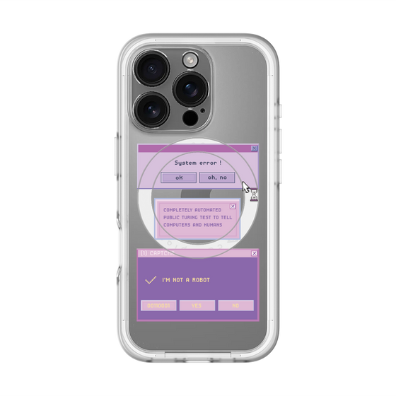 スリムプロテクションプレミアムケース with MagSafe［ I'm NOT A ROBBOT! ］