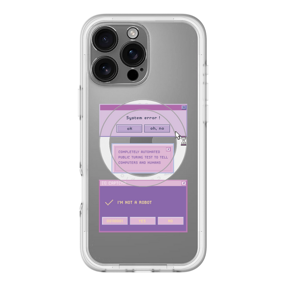 スリムプロテクションプレミアムケース with MagSafe［ I'm NOT A ROBBOT! ］
