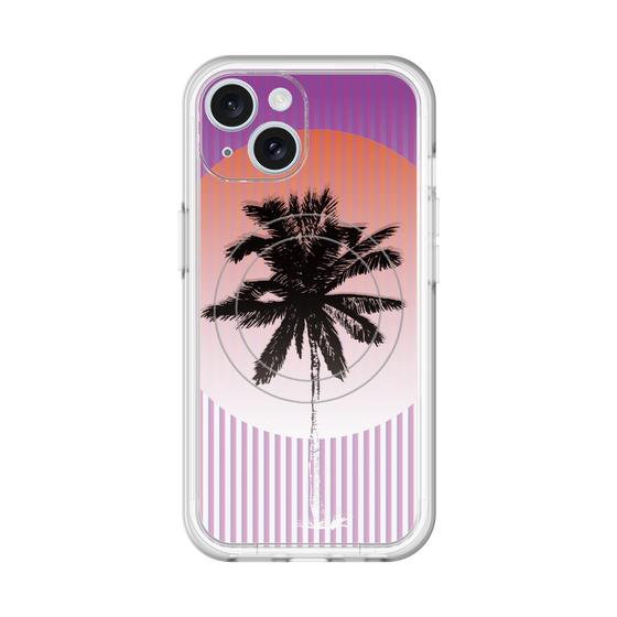 スリムプロテクションプレミアムケース with MagSafe［ Palm Tree ］