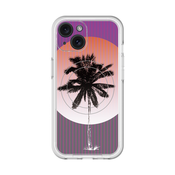 スリムプロテクションプレミアムケース with MagSafe［ Palm Tree ］