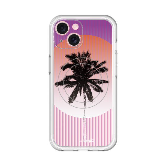 スリムプロテクションプレミアムケース with MagSafe［ Palm Tree ］