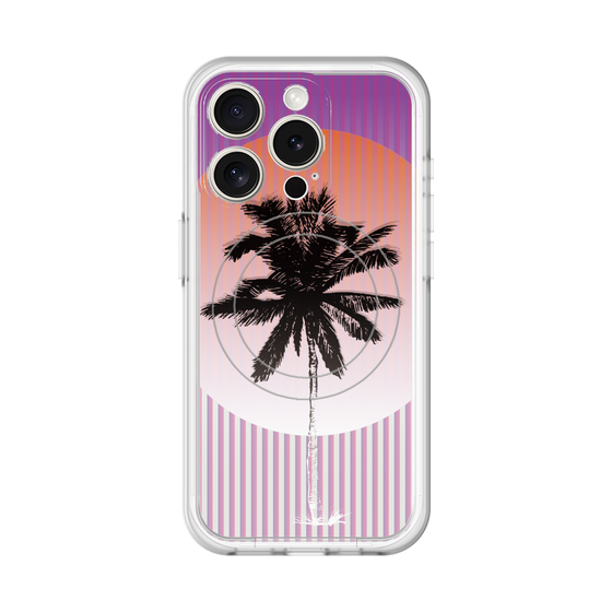 スリムプロテクションプレミアムケース with MagSafe［ Palm Tree ］