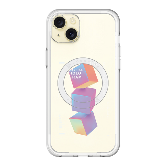 スリムプロテクションプレミアムケース with MagSafe［ Cube×3 ］