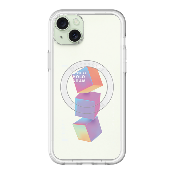スリムプロテクションプレミアムケース with MagSafe［ Cube×3 ］