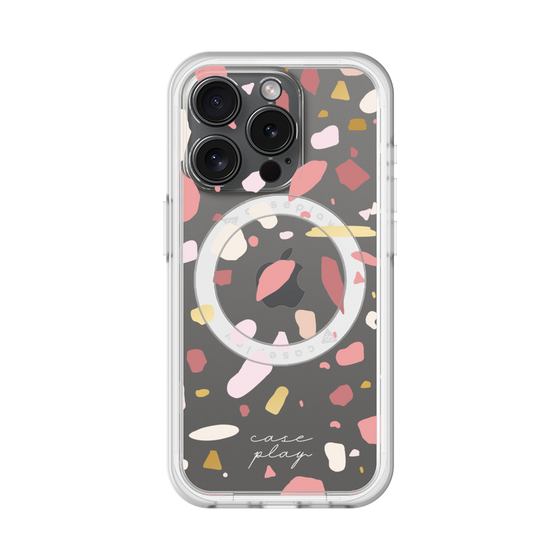 スリムプロテクションプレミアムケース with MagSafe［ Pink pieces ］