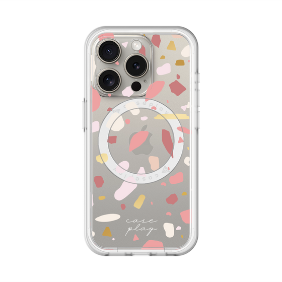スリムプロテクションプレミアムケース with MagSafe［ Pink pieces ］