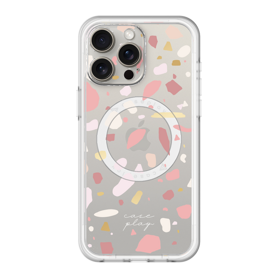 スリムプロテクションプレミアムケース with MagSafe［ Pink pieces ］