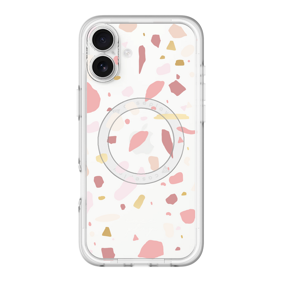 スリムプロテクションプレミアムケース with MagSafe［ Pink pieces ］