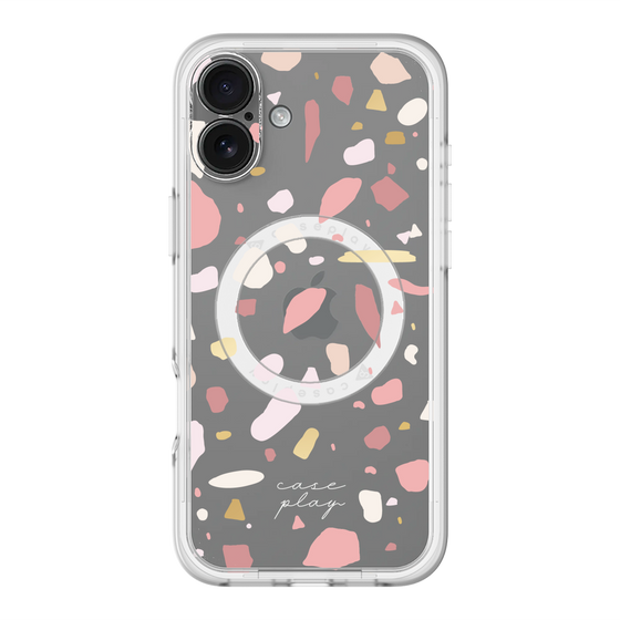 スリムプロテクションプレミアムケース with MagSafe［ Pink pieces ］