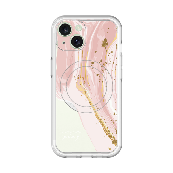 スリムプロテクションプレミアムケース with MagSafe［ Melting pink ］