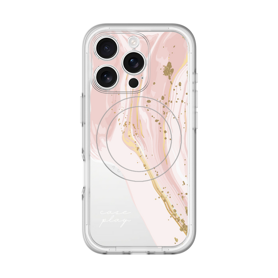 スリムプロテクションプレミアムケース with MagSafe［ Melting pink ］