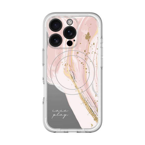 スリムプロテクションプレミアムケース with MagSafe［ Melting pink ］