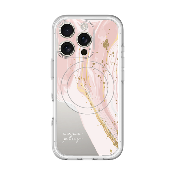 スリムプロテクションプレミアムケース with MagSafe［ Melting pink ］